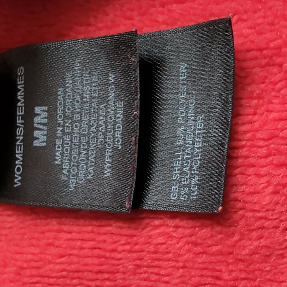 The North Face Red Orange Full Zip Fitted Active Sweatshirt Size M - Picture 3 of 6